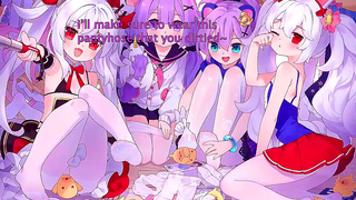 Azur Lane Beauty Teases with Lacey Feet Sensual Touch in Steamy Solo Play