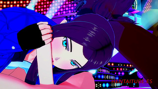 KDA Akalis Seductive Blow Job Ignites Fire in Steamy Hentai Fantasy