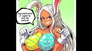 Latina Animation Beauty Teases with Sexy Curves Easter Fun