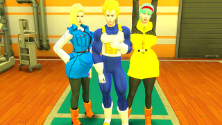 Vegeta Seduces Bulma Android 18 in Hot Dragon Ball Encounter