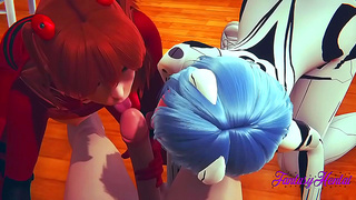 Asuka Reis Hot Encounter Ignites Shinjis Wildest Fantasies in EVO 3D
