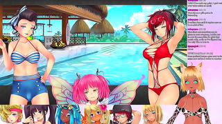Neko Ignites Wild Threesome Heat in Animated Game Night Fantasy