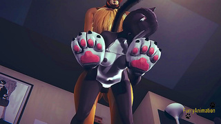 Cute Cat Boy Breeded by Fox Demons Massive Cock – Hot 3D Hentai Sex