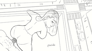 Curvy Hentai Cutie Rides Wild Rooftop Fuck Swallows Load – Sensual ASMR