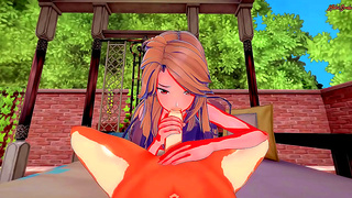 Katalina Gags on Cock Then Gets Pounded Hard from Behind – Granblue Hentai