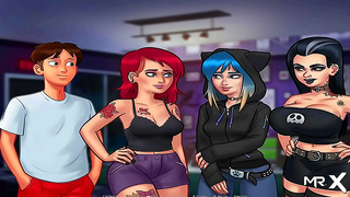 Teen Temptation: Hot Summer Tattoo Tryst in Animated Lust