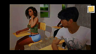 Laylas Hot Lesbian Tryst with a Busty MILF in 3D Hentai Adventure