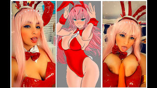 Zero Two Takes On A Steamy JOI Challenge With Fiery Anal Tease Climax