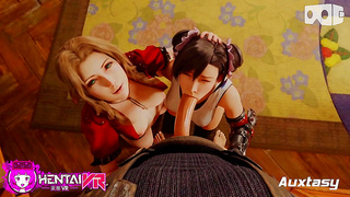 Tifa Aeriths Virtual Fantasy Unfolds in Seductive Embrace – A Breathless Encounter