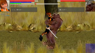 Aya Battles Mighty Warriors in Hot Blades of Destiny Hentai Quest