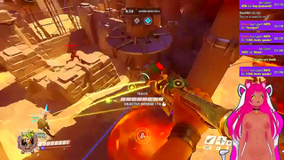 Neko Gets Spicy Discipline Mid-Overwatch Stream – Wild Hentai Action