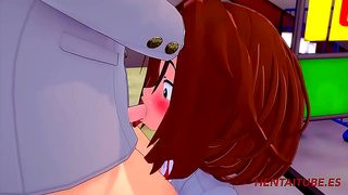 Momo Uraraka Explore Forbidden Desires with Huge Toy Cock in My Hero Academia Parody