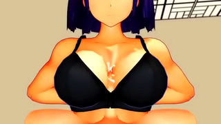 KanColle Babe Teases with Busty Tits Sensual Blowjobs in Hot MILF Action
