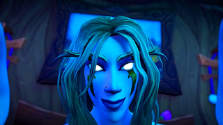 Night Elf Pleasures Her Lover Under Moonlight – WoW Fantasy Roleplay