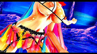 Alluring Anime Dolls Seduce in Hot MMD Dance Fantasy Under Neon Lights