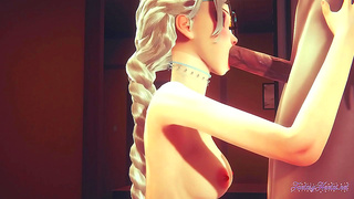 Elsa Dominates with Hot POV Blowie Messy Creampie in Frozen Desires