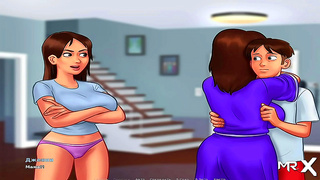 Teen Beauty Sparks Hot Office Affair with Her Husband in Summertime Saga