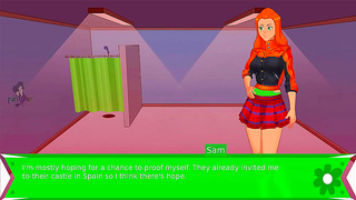 Blonde Redhead Spy Girls Heat Up Gym with steamy Lesbian Flirtation