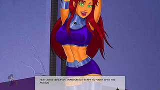 Batgirl, Starfire Supergirl Ignite Nights with Steamy Superhero Threesome