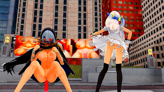 Alluring MMD Beauty Tempts Fate with Busty Futa in Steamy Dual Pleasure