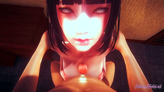 Hinata Teases Naruto with Big Tits Blowjob Before Wild Anal Rodeo