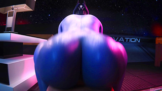 Liara Dominates with Busty Reverse Cowgirl Ride in Spluckytama 3D Fantasy