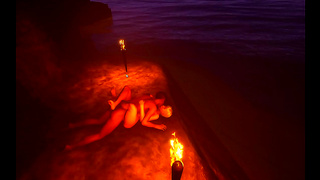 Anime Lovers Hot Tropical Tryst Burns Up the Shoreline