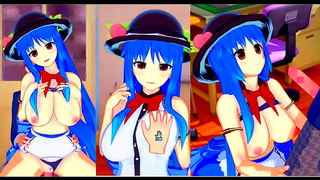 Tenshi Tempts with Luscious Curves in Hot 3D Hentai Fantasy