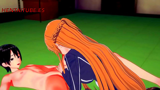 Asuna Tempts Kirito with Hot Passion in Steamy Sword Art Online Tryst