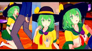 Koishi Tempts Her Lovr with Sultry Curves in Hot 3D Hentai Encounter