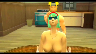 Naruto Bulma Fuel Lustful Flames in Steamy Anime Tryst
