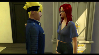Boruto Tempts Milf Karin in Secret Tryst While Naruto Watches Helplessly