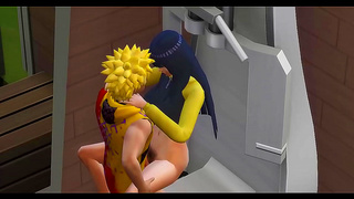 Hinata Tempts Naruto with Sensual Blowjob Tight Pussy in Steaming Heat