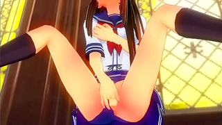 Takagi-San Seduces in Sexy Maid Outfit, Climaxes Wildly Alone – See Every Drop
