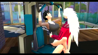 Videl Seduces Madara in Steaming Workout Turned Wild Hentai Fantasy