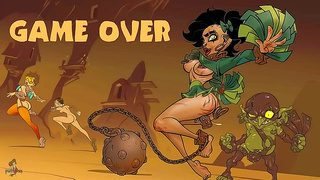 Brunette and Redhead Unleash Magic in Hot Goblin Battle – Anime Lust Clash