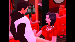 Busty Ecchi Beauty Shares Steamy 3D Fantasy Creampie Moment