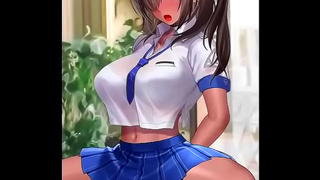 Seductive 3D Anime Babe Takes Professors Giant Rod to Ecstasy
