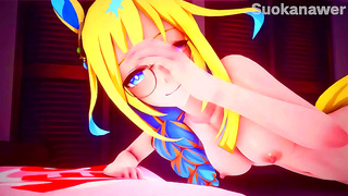 Sarada Discovers Hidden Lust With Kaguya Tenten in Hot Ninja Fantasy