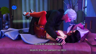 Samui Mizukage Seduce Sarada in Sultry Anime 3D Tryst