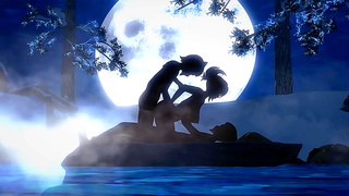Anime Vixen Tempts Dark Stranger with Fiery Pleasure in Steamy Encounter