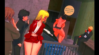 Luscious Anime Babe Gets Wild Ride Finishes With Hot Cream Pie Treat