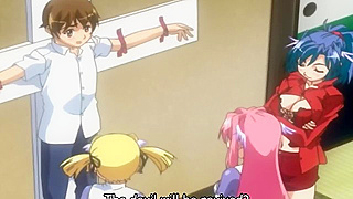 Schoolgirls Tease Bound Classmate in Spicy Hentai Encounter