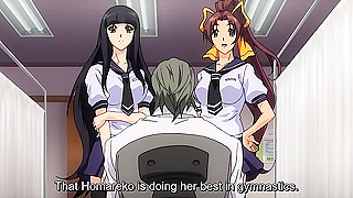 Athletic Babes Seductive Gym Session Turns into Wild Hentai Threesome