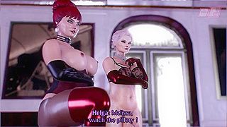 Futanari Teases Submissive Femboy in Steamy Forbidden Encounter