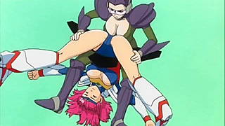 Aki the Robot Maid Succumbs to Ecstasy After Wrestle Match Loss