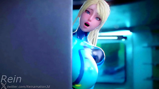 SewyNadia Pleasured by Hung Cartoon Monster in Steamy Hentai Oral Encounter