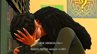 Submissive Groom Watches Wife Ride Huge BBC in Cheating Hentai Drama