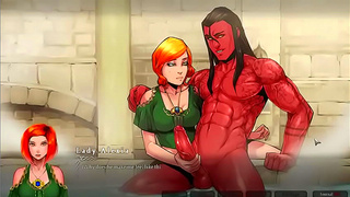 Seductive Anime Vixen Rides Huge Dick in Hot 3D Fantasy Encounter