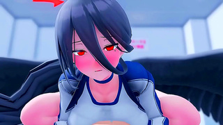 Cute Anime Girl Gets Double Teased by School Hottie in Steamy Encounter